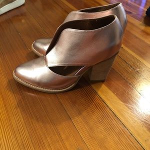 Jeffrey Campbell Pink Metallic Booties